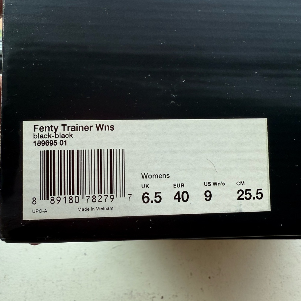 Fenty Beauty Women's Black Trainers